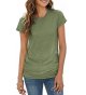 Womens T Shirts Long Sleeve Crew Neck Shirts Basic Tee Tops Blouse