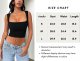 Women's Sexy Sleeveless Crop top Seamless Square Neck Trendy Tank top